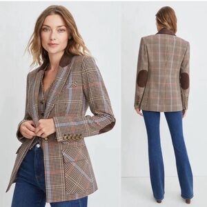 Veronica Beard Destry Houndstooth Dickey Jacket - size 4